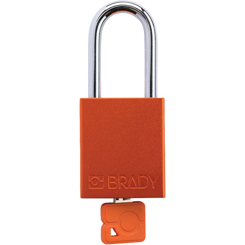 Velocity Plus Safety Lockout Padlock, Orange, Keyed Alike, Aluminum, 1-1/2" Width Brunswick Fyr & Safety