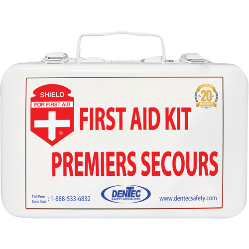 Trousse de premiers soins Shield, R&eacute;pond ou surpasse la norme CSA Z1220-24 type 1 individuelle, Personnel (1 travailleur) Brunswick Fyr & Safety