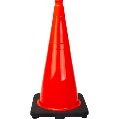 C&ocirc;ne de signalisation de premi&egrave;re qualit&eacute;, 28", Orange Brunswick Fyr & Safety