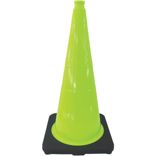 Premium Traffic Cone, 18", Lime Green Brunswick Fyr & Safety