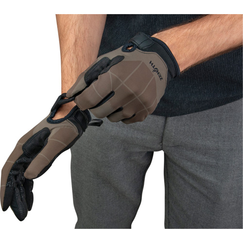 Gants utilitaires flexibles, Paume Synth&eacute;tique, Taille Grand Brunswick Fyr & Safety