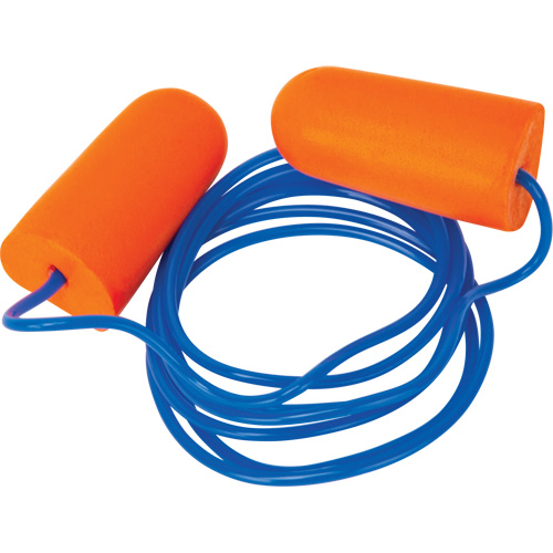 Foam Earplugs, Pair - Polybag, Corded Brunswick Fyr & Safety