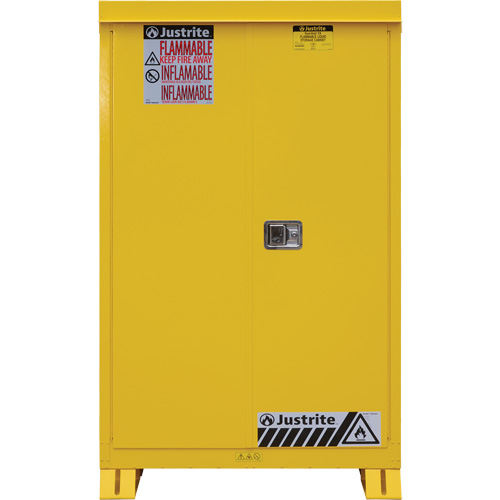 Outdoor Flammable Storage Cabinet, 45 gal., 2 Door, 43" W x 65" H x 18" D Brunswick Fyr & Safety