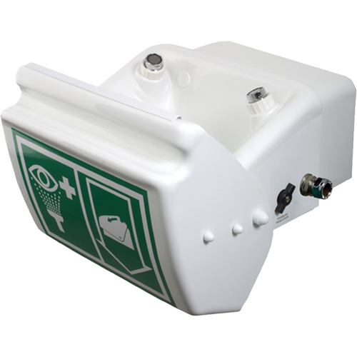 Douche oculaire/faciale, Installation Montage mural, Bol Plastique Brunswick Fyr & Safety