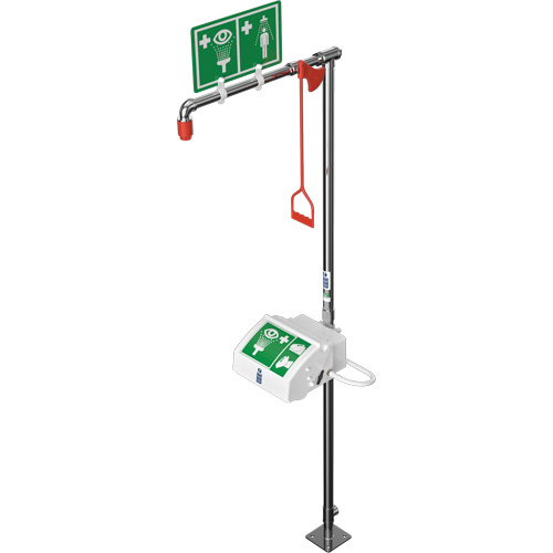 Combination Shower with Closed ABS Bowl & Top Inlet, Pedestal Brunswick Fyr & Safety