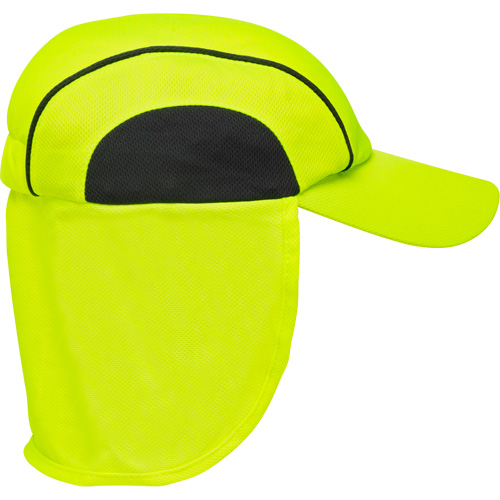 Cooling Hat with Neck Shade, Hi-Vis Lime Brunswick Fyr & Safety