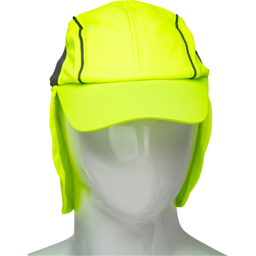 Cooling Hat with Neck Shade, Hi-Vis Lime Brunswick Fyr & Safety