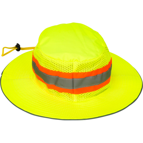Chapeau de p&ecirc;cheur &agrave; refroidissement par &eacute;vaporation, Lime haute visibilit&eacute; Brunswick Fyr & Safety