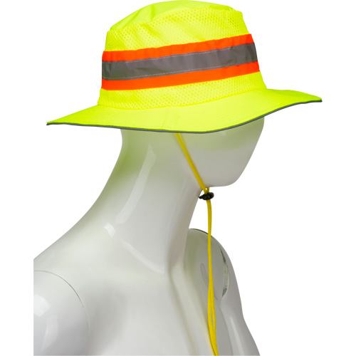 Chapeau de p&ecirc;cheur &agrave; refroidissement par &eacute;vaporation, Lime haute visibilit&eacute; Brunswick Fyr & Safety