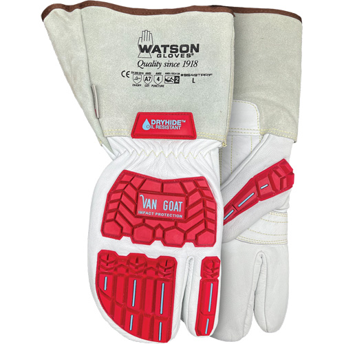 Van Goat 1-Finger Cut-Resistant Mitts, Size Medium, Goatskin Shell, ASTM ANSI Level A7 Brunswick Fyr & Safety