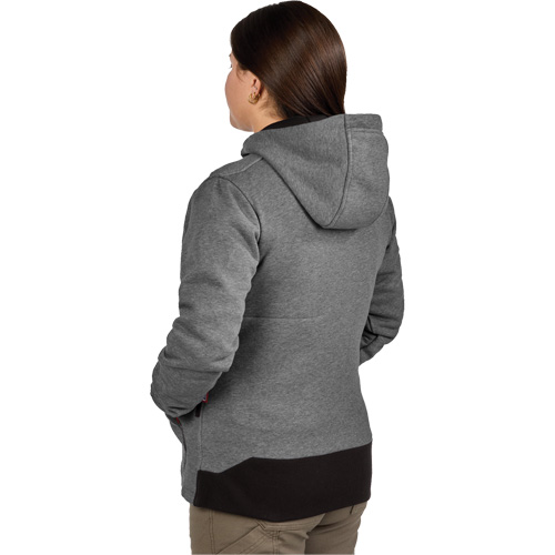 M12 Heated Hoodie with Battery, Women's, Medium, Grey, Poly-Cotton Brunswick Fyr & Safety