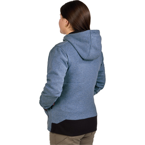 M12 Heated Hoodie with Battery, Women's, Large, Blue, Poly-Cotton Brunswick Fyr & Safety