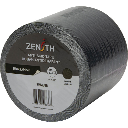 Anti-Skid Tape, 6" x 60', Black Brunswick Fyr & Safety