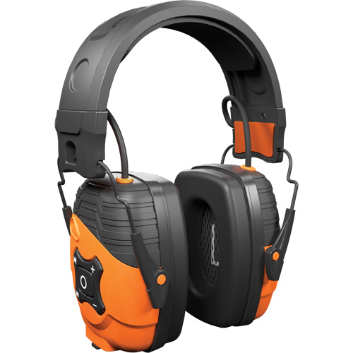 Safety Orange Link 2.0 Bluetooth Earmuffs, Headband Style, 25 dB Brunswick Fyr & Safety