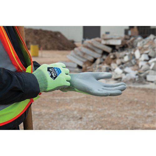 Helix&reg; 2057 Abrasion- & Cut-Resistant Gloves, Size 6/X-Small, 13 Gauge, Polyurethane Coated, HPPE Shell, ASTM ANSI Level A4/EN 388 Level C Brunswick Fyr & Safety