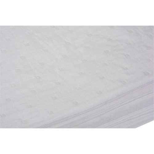 Feuilles absorbantes li&eacute;es, Huile seulement, 15" x 19", 10 gal. d'absorption Brunswick Fyr & Safety