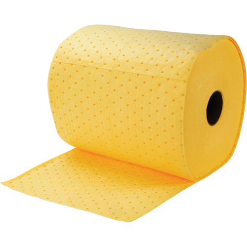 Rouleaux absorbants li&eacute;es, Poids moyen, 150' lo x 15" la, Absorption 8 gal. Brunswick Fyr & Safety