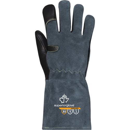 Endura&reg; 398KGLBGL MIG Welding Glove, Grain Cowhide, Size X-Small Brunswick Fyr & Safety