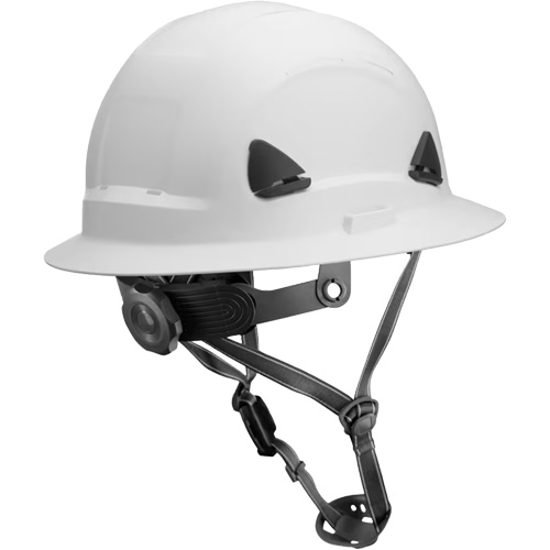 Casque Fibre Metal de style escalade avec bordure compl&egrave;te, R&eacute;pond aux normes CSA type 2, Suspension Rochet, Non ventil&eacute; Brunswick Fyr & Safety
