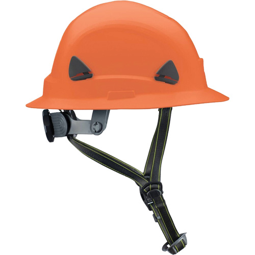 Fibre Metal Climbing Style Helmet with Full Brim, Meets CSA Type 2, Ratchet Suspension, Non-Vented Brunswick Fyr & Safety