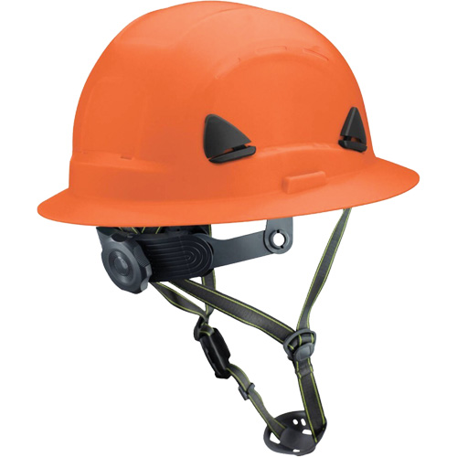 Fibre Metal Climbing Style Helmet with Full Brim, Meets CSA Type 2, Ratchet Suspension, Non-Vented Brunswick Fyr & Safety