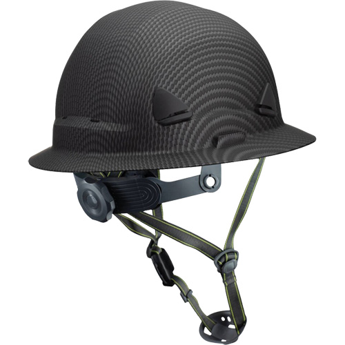 Casque Fibre Metal de style escalade avec bordure compl&egrave;te, R&eacute;pond aux normes CSA type 2, Suspension Rochet, Non ventil&eacute; Brunswick Fyr & Safety