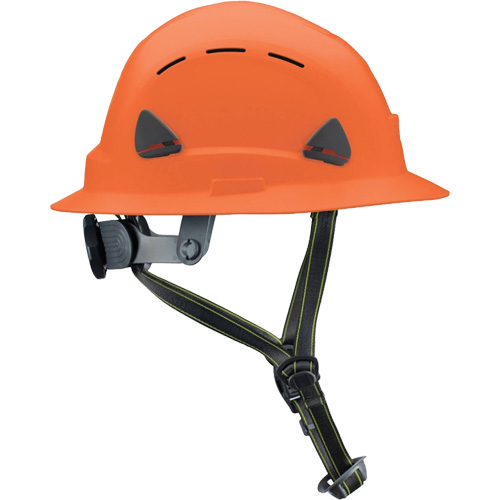 Fibre Metal Climbing Style Helmet with Full Brim, Meets CSA Type 2, Ratchet Suspension, Vented Brunswick Fyr & Safety