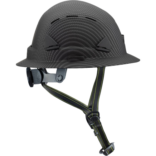 Fibre Metal Climbing Style Helmet with Full Brim, Meets CSA Type 2, Ratchet Suspension, Vented Brunswick Fyr & Safety