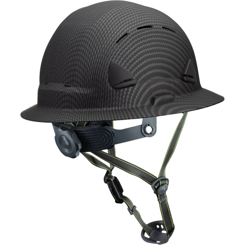 Fibre Metal Climbing Style Helmet with Full Brim, Meets CSA Type 2, Ratchet Suspension, Vented Brunswick Fyr & Safety