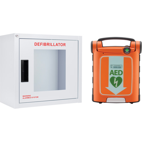 Trousse DEA Powerheart G5 avec armoire, Automatique, Bilingue, Classe 3 Brunswick Fyr & Safety