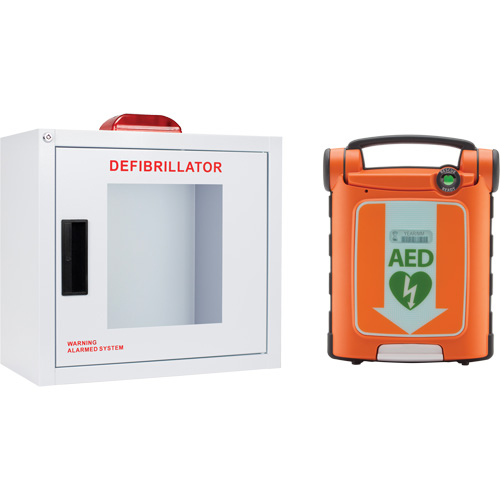 Trousse DEA Powerheart G5 avec armoire, Semi-automatique, Bilingue, Classe 3 Brunswick Fyr & Safety