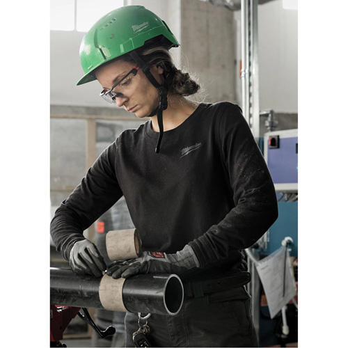 T-shirt hybride &agrave; manches longues FREEFLEX, Femmes, T-petit, Mauve Brunswick Fyr & Safety