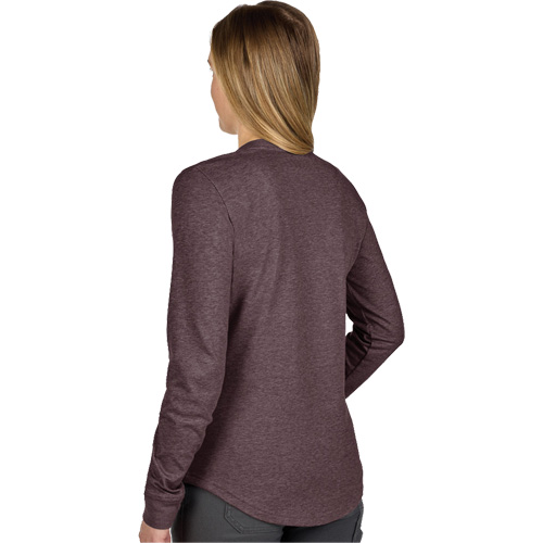 T-shirt hybride &agrave; manches longues FREEFLEX, Femmes, T-petit, Mauve Brunswick Fyr & Safety