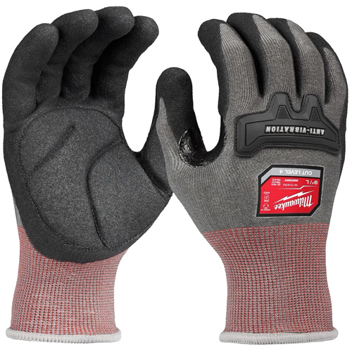 Gants antivibration haute dext&eacute;rit&eacute;, Taille Petit, Paume Synth&eacute;tique Brunswick Fyr & Safety