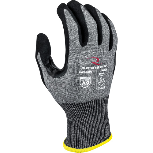 Gants enduits r&eacute;sistants &agrave; la coupe RWG589, Taille 2T-Grand, Calibre 18, Rev&ecirc;tement Mousse de nitrile, Enveloppe en PEHP, ASTM ANSI niveau A9/EN 388 niveau F Brunswick Fyr & Safety