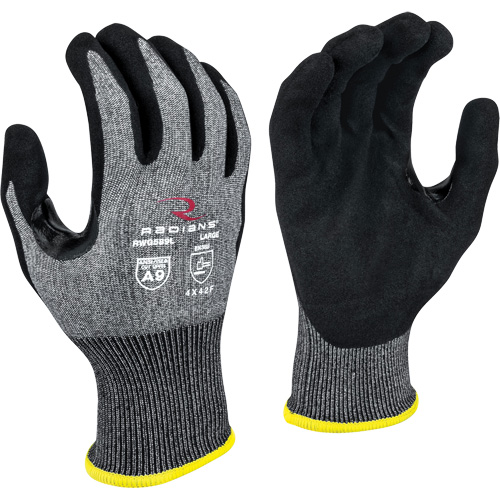 Gants enduits r&eacute;sistants &agrave; la coupe RWG589, Taille 2T-Grand, Calibre 18, Rev&ecirc;tement Mousse de nitrile, Enveloppe en PEHP, ASTM ANSI niveau A9/EN 388 niveau F Brunswick Fyr & Safety