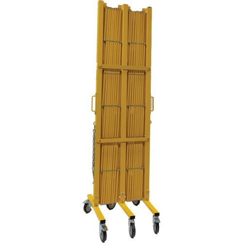 Barri&egrave;re extensible, 84" h x 20' lo, Jaune Brunswick Fyr & Safety