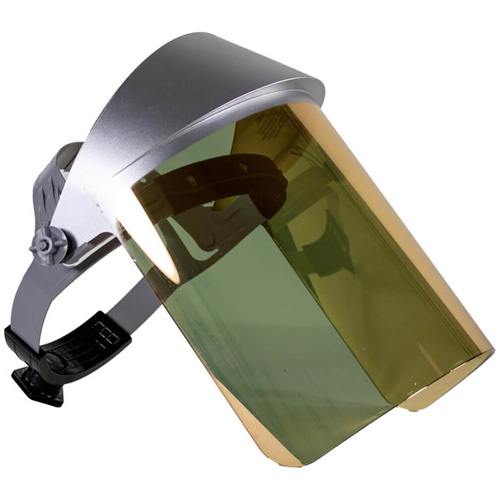 Heat Reflective Face Shield, Polycarbonate, Ratchet Suspension Brunswick Fyr & Safety