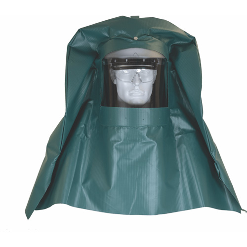 Chemical Splash Hood & Hard Cap with Chemical Resistant Face Shield Brunswick Fyr & Safety