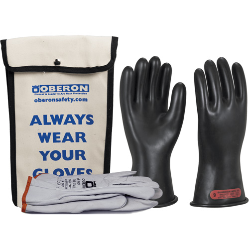Ensemble de gants en caoutchouc pour l'&eacute;lectricit&eacute; de classe 0, 8, 11" lo, 20 cal/cm², NFPA 70E Brunswick Fyr & Safety