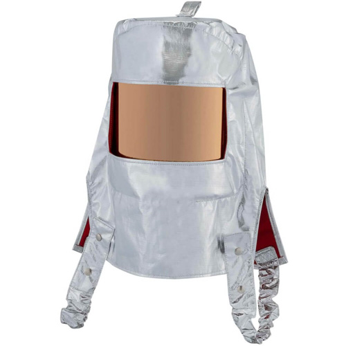 Cagoule r&eacute;fl&eacute;chissant la chaleur avec fen&ecirc;tre transparente dor&eacute;e Brunswick Fyr & Safety