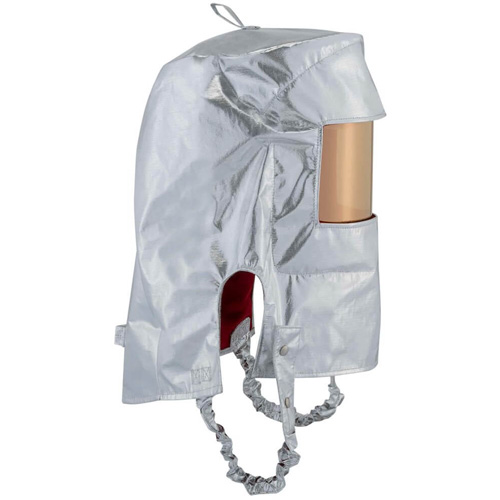 Cagoule r&eacute;fl&eacute;chissant la chaleur avec fen&ecirc;tre transparente dor&eacute;e Brunswick Fyr & Safety