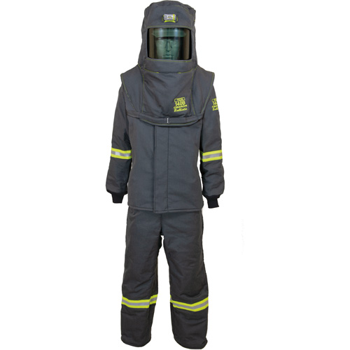 Ensemble de manteau contre l'arc &eacute;lectrique TCG grand, 140 cal/cm² Brunswick Fyr & Safety