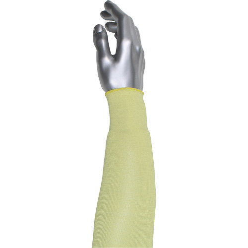 Kut Gard&reg; Single-Ply Cut-Resistant Sleeve, Aramid/ATA&reg;, 10", ASTM ANSI Level A4, Yellow Brunswick Fyr & Safety