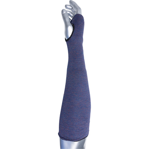 Kut Gard&reg; ECO Series 2-Ply ASP Sleeve with Thumb Hole, Aramid, 14", ASTM ANSI Level A3, Purple Brunswick Fyr & Safety