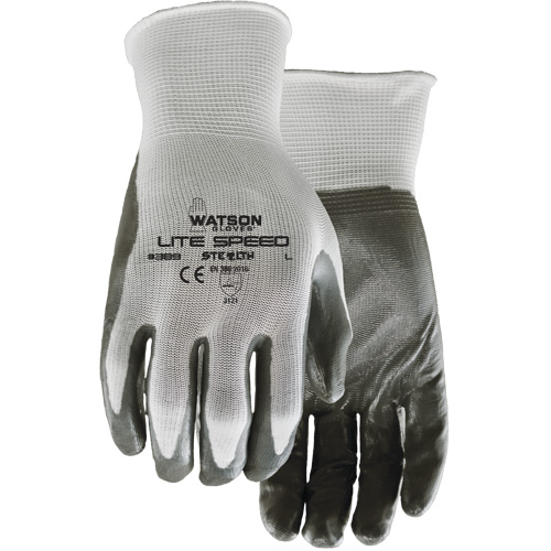 389 Stealth Lite Speed Gloves, X-Small, Nitrile Coating, Polyester Shell Brunswick Fyr & Safety