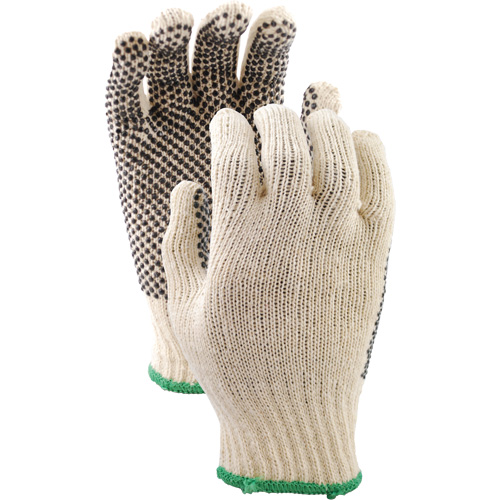 Gants en tricot avec pois de PVC 417, Poly/coton, Un c&ocirc;t&eacute;, Petit Brunswick Fyr & Safety