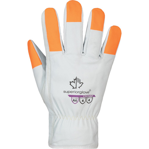Endura Pro High-Visibility Cut-Resistant Gloves, Size Small, Cowhide Shell, ASTM ANSI Level A6 Brunswick Fyr & Safety