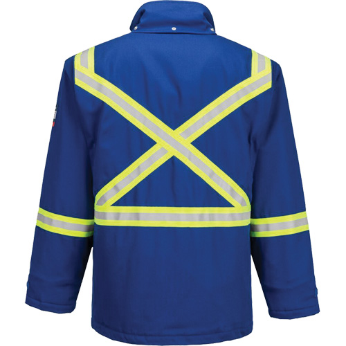 Bizflame&reg; 88/12 Insulated Winter Parka, Blue, Medium (Tall) Brunswick Fyr & Safety