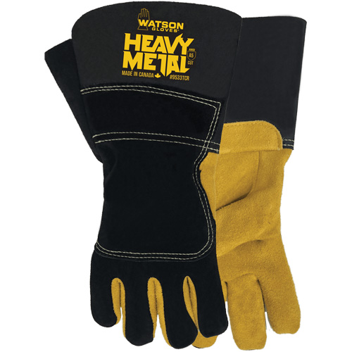 Black Velvet Winter Heavy Metal Welding Gloves, Size Small, Split Elkhide Shell, ASTM ANSI Level A5 Brunswick Fyr & Safety